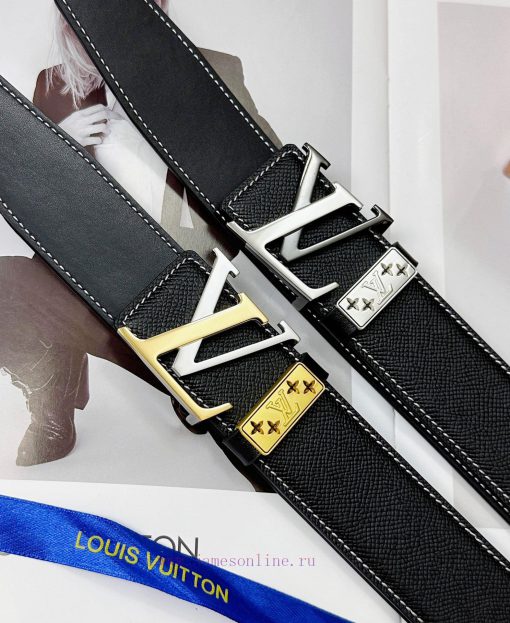 Belt LV Louis Vuitton Top Remakes-The waistband is made of 100% head layer cowhide, ensuring jkdqbafk - Image 10