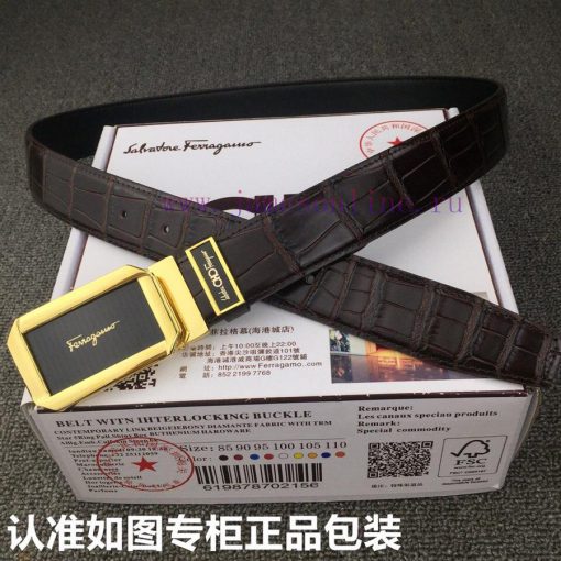 Ferragamo crocodile patternGrade: Italian imported 100% top layer cowhide, Ferragamo, world- y7u45z8c - Image 8