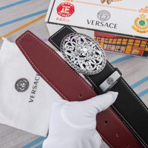 Belt belt Versace cowhide beltMen's belt material: 100% head layer cowhide belt, guaranteed tddcy0jo - Image 10