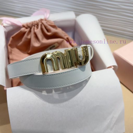 The Miu Miu leather belt is an ideal choice to enhance the unique style and tasteThe eye-cat 94w0gioa - Image 2