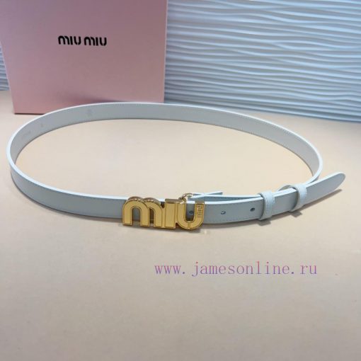The Miu Miu leather belt is an ideal choice to enhance the unique style and tasteThe eye-cat 94w0gioa - Image 5
