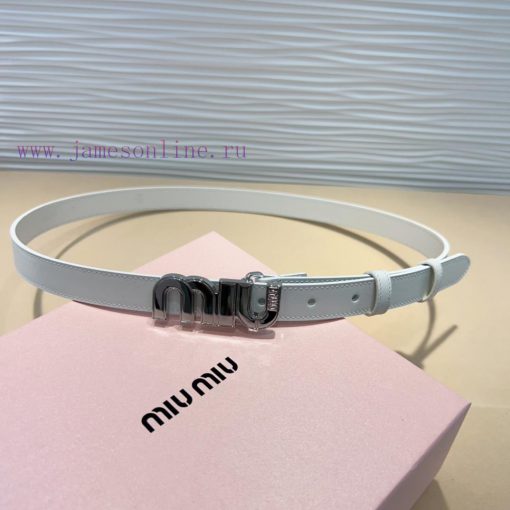 The Miu Miu leather belt is an ideal choice to enhance the unique style and tasteThe eye-cat j4k0d66h - Image 8