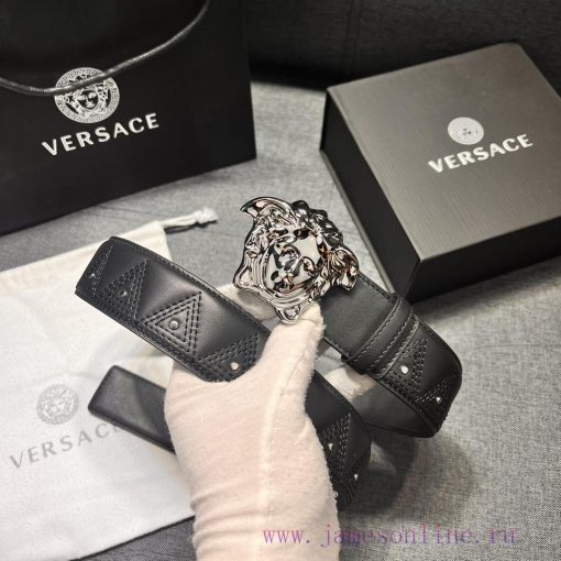 Versace, new 4.0cm wide with heavy craftsmanship, using German imported CNC embroidery machi fk46r2od - Image 2