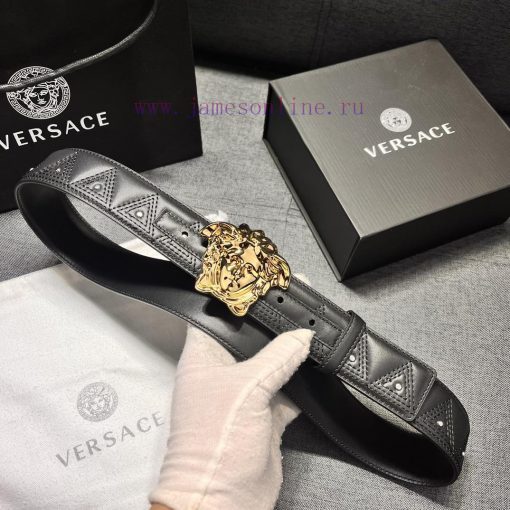 Versace, new 4.0cm wide with heavy craftsmanship, using German imported CNC embroidery machi bqziupk5 - Image 6