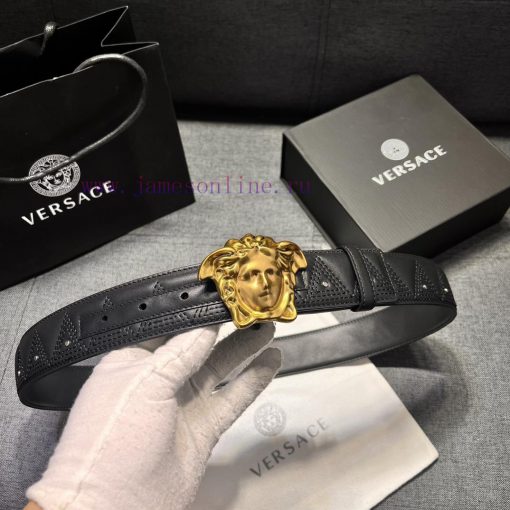 Versace, new 4.0cm wide with heavy craftsmanship, using German imported CNC embroidery machi tng9nrjg - Image 6