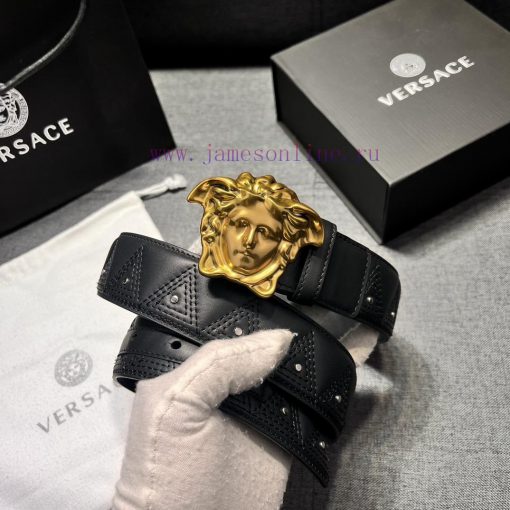 Versace, new 4.0cm wide with heavy craftsmanship, using German imported CNC embroidery machi tng9nrjg - Image 10