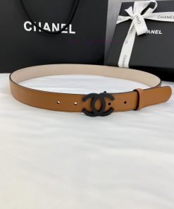 Width 3.0cm Chanel Women's Classic Belt and Strap New Smooth Inner Lining Matte Leather with iq56k2zm