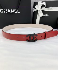 Width 3.0cm Chanel Women's Classic Belt and Strap New Smooth Inner Lining Matte Leather with zpfoszgb