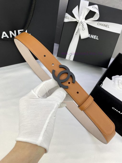 Width 3.0cm Chanel Women's Classic Belt and Strap New Smooth Inner Lining Matte Leather with iq56k2zm - Image 6