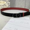 3.5cm width Dior grain textured cowhide hollow "CD" buckle belt, black palm grain grain leat xo1kpcsq