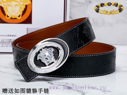 Belt Versace Ver…The waist belt is made of 100% cowhide, ensuring that the genuine leather i ocm6zviz