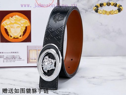 Belt Versace Ver…The waist belt is made of 100% cowhide, ensuring that the genuine leather i ocm6zviz - Image 3