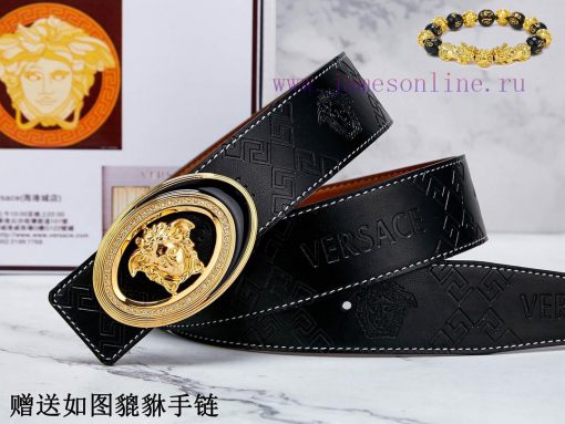 Belt Versace Ver…The waist belt is made of 100% cowhide, ensuring that the genuine leather i z800xnlc - Image 6