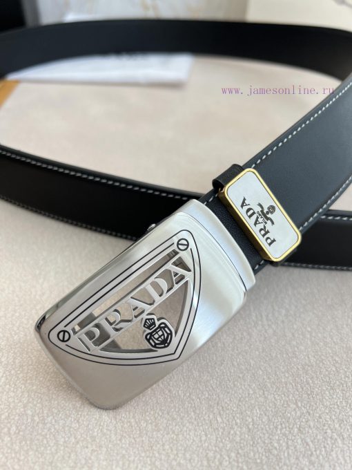 Prada PRADA Belt Automatic BeltAutomatic belt, classic hollow pure steel material automatic bnbafsmk - Image 8