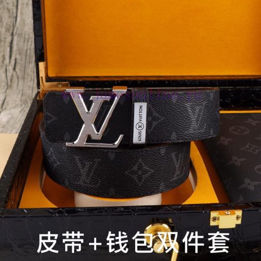 LV. Yilu Weideng Double Piece SetWooden box, belt+wallet, two-piece setGrade: Italian import jhdpxiyp - Image 7