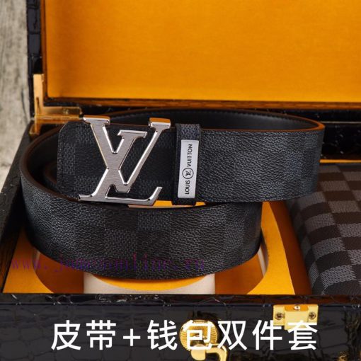 LV. Yilu Weideng Double Piece SetWooden box, belt+wallet, two-piece setGrade: Italian import jhdpxiyp - Image 9