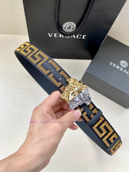 Width 3.8cm Versace This satin belt from Versace has a very casual style, adorned with the i 1vv3vyc1 - Image 2