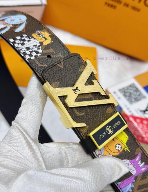 Belt LV Louis Vuitton Top Remakes-The waistband is made of 100% cowhide, ensuring a genuine yt9clk4d - Image 9
