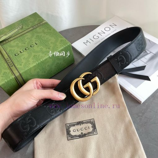 Comes with a complete gift box setGucci new horizontal emblem code 4068311W3AF new relief pu byznf787