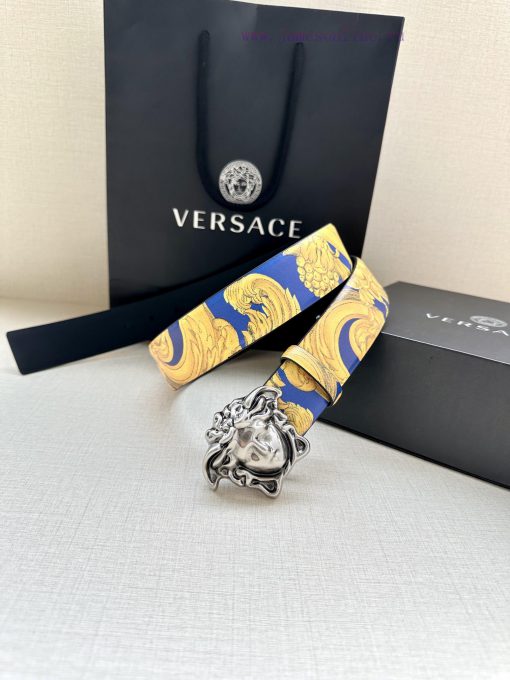 Width 4.0cm Versace This Palazzo belt is made of cowhide fabric and adorned with Le Pop Clas re8sn8zk - Image 5