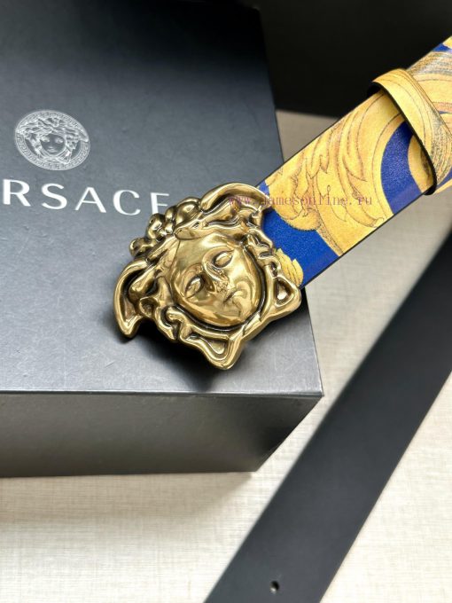 Width 4.0cm Versace This Palazzo belt is made of cowhide fabric and adorned with Le Pop Clas re8sn8zk - Image 9