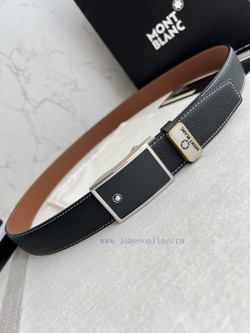 Montblanc Montblanc Belt Automatic BeltAutomatic belt, original new pure steel material auto 37f4l21t - Image 4