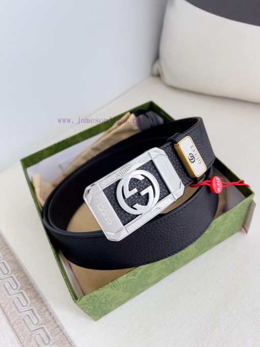 Gucci Gucci Belt ️ BeltHanging buckle, pure steel material buckle head, top layer cowhide, p 0jlns5jg - Image 3