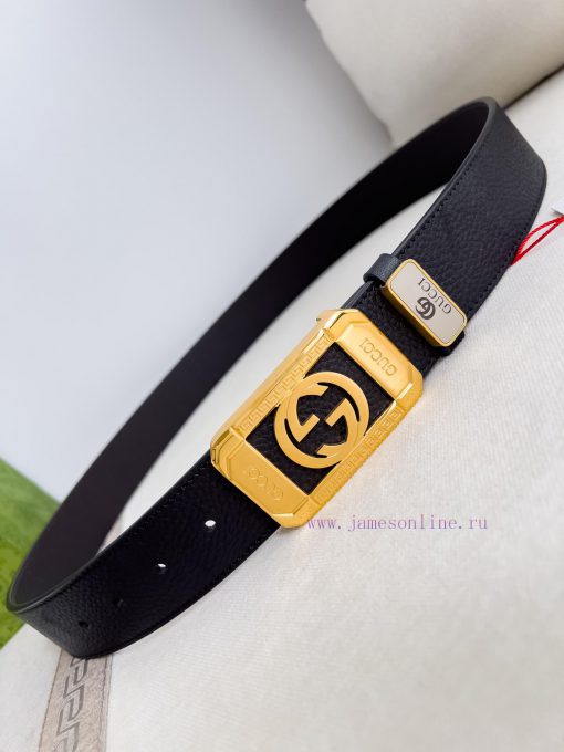 Gucci Gucci Belt ️ BeltHanging buckle, pure steel material buckle head, top layer cowhide, p 79gz9sf3 - Image 4