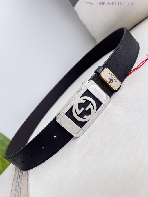 Gucci Gucci Belt ️ BeltHanging buckle, pure steel material buckle head, top layer cowhide, p 0jlns5jg - Image 7