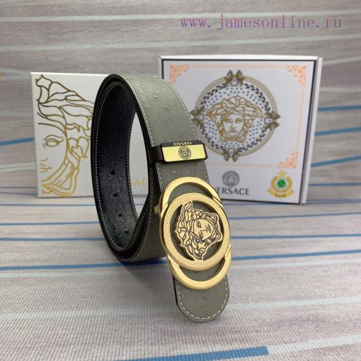 Versace. VersaceMaterial: Leather Belt with 100% Head Layer. The leather belt is guaranteed cx92qc1v - Image 3