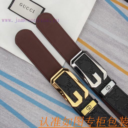 Belt and belt Gucci leather beltMen's belt material: 100% head layer cowhide belt, guarantee fp8c73r4
