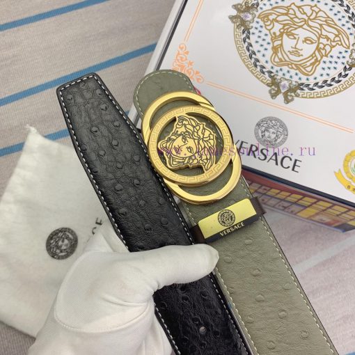 Versace. VersaceMaterial: Leather Belt with 100% Head Layer. The leather belt is guaranteed cx92qc1v - Image 9
