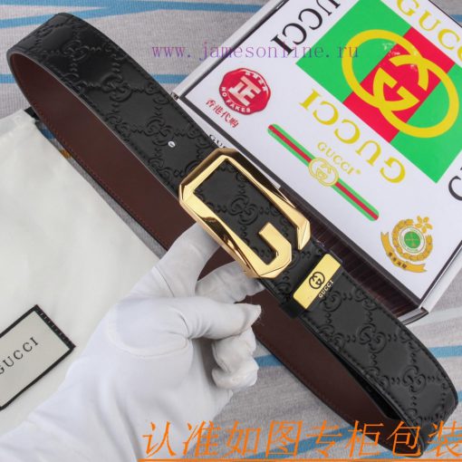Belt and belt Gucci leather beltMen's belt material: 100% head layer cowhide belt, guarantee fp8c73r4 - Image 5