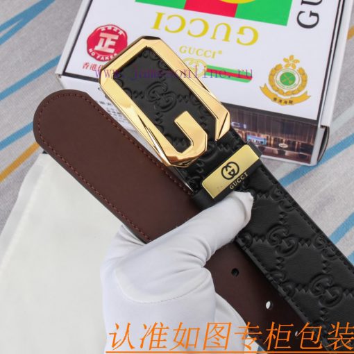 Belt and belt Gucci leather beltMen's belt material: 100% head layer cowhide belt, guarantee fp8c73r4 - Image 9