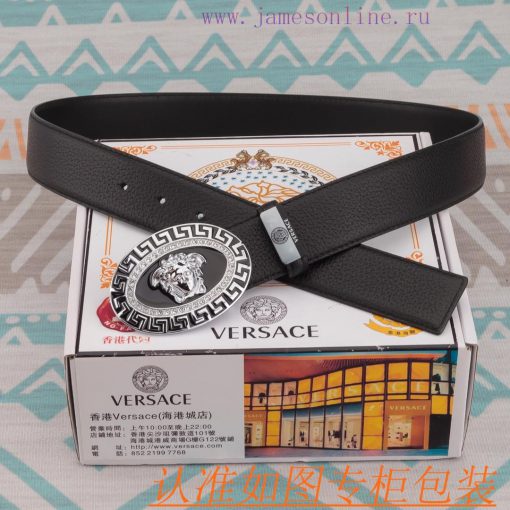 Belt belt Versace cowhide beltMen's belt material: 100% head layer cowhide belt, guaranteed a3nrj6nt - Image 8