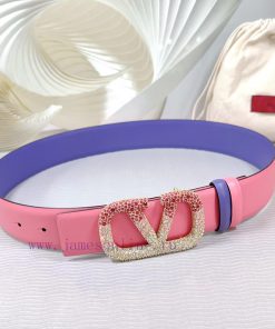 4.0cm Valentino new belt, double-sided top layer cowhide material, length 75.80.85.90.95.100 hjzcupv4