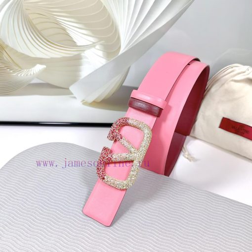 4.0cm Valentino new belt, double-sided top layer cowhide material, length 75.80.85.90.95.100 67ypx2xo - Image 3