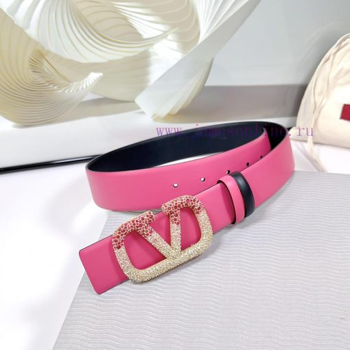 4.0cm Valentino new belt, double-sided top layer cowhide material, length 75.80.85.90.95.100 16hgry9x - Image 6