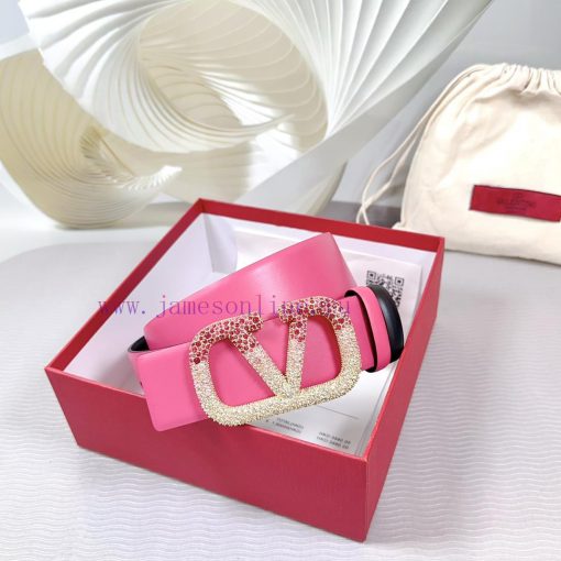 4.0cm Valentino new belt, double-sided top layer cowhide material, length 75.80.85.90.95.100 16hgry9x - Image 7
