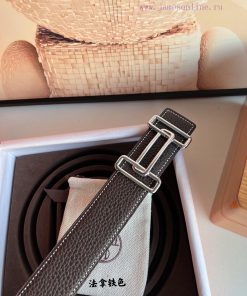 Remastered version, imported original leather belt, men's business casual belt, Hermes. Herm ojkatorw