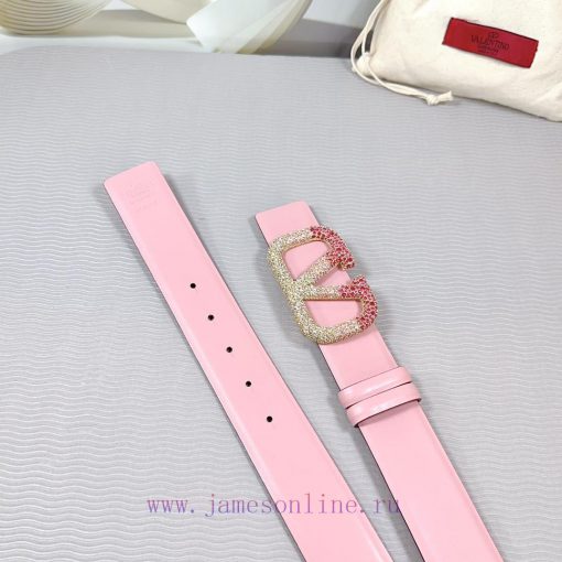 4.0cm Valentino new belt, double-sided top layer cowhide material, length 75.80.85.90.95.100 jj901vex - Image 8