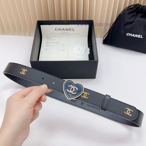 3.0cm Chanel new belt, double-sided top layer cowhide material, length. 758.80.85.90.95.100 ecqst4db - Image 7