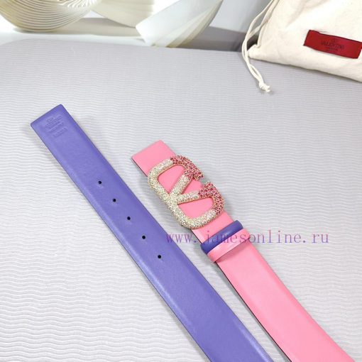 4.0cm Valentino new belt, double-sided top layer cowhide material, length 75.80.85.90.95.100 hjzcupv4 - Image 9