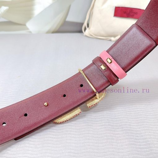 4.0cm Valentino new belt, double-sided top layer cowhide material, length 75.80.85.90.95.100 67ypx2xo - Image 10