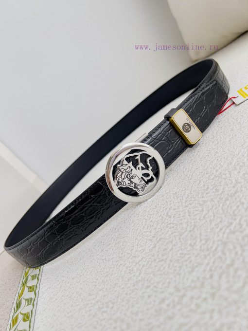 Versace Versace. ️ Belt and belt automatic beltAutomatic belt, classic head buckle made of p 4i1uckdq - Image 6