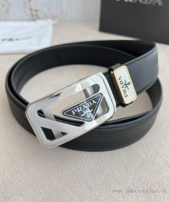 Prada PRADA Belt Automatic BeltAutomatic belt, classic acrylic pure steel material automatic cmmk1r4x