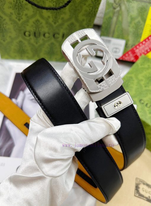 Belt Gucci Gucci automatic buckle-Belt replica Gucci The automatic belt series is made of 10 3mtrcdzh - Image 4