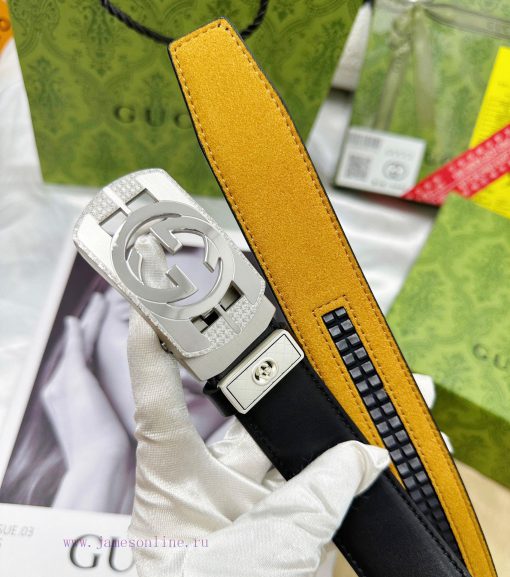 Belt Gucci Gucci automatic buckle-Belt replica Gucci The automatic belt series is made of 10 3mtrcdzh - Image 9