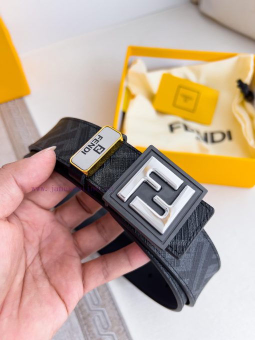 Fendi FENDI ️ Belt and beltBuckle, original classic pure copper boutique letter buckle, phot ffxwtih7 - Image 5