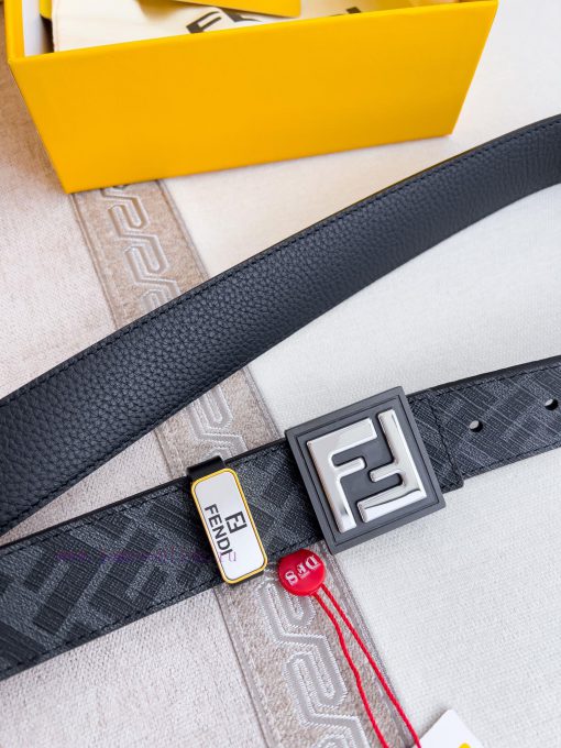 Fendi FENDI ️ Belt and beltBuckle, original classic pure copper boutique letter buckle, phot ml2gtt4u - Image 5